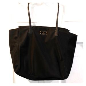 Authentic Kate Spade ♠️ Black Nylon Tote Bag